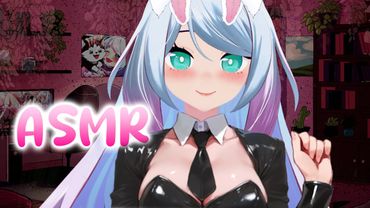 [ASMR 3dio] Sweet bunnygirl whispers & cuddles ❤ #vtuber #asmr #live