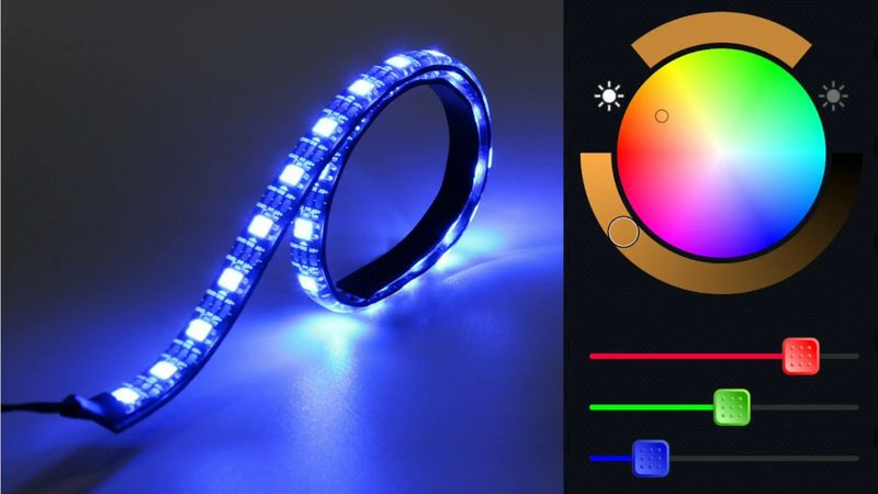 Управление RGB лентой.