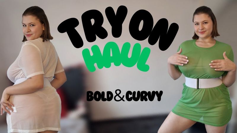 [4K] Try on haul sheer tunics Curvy edition 🌸 | See everything | See through | Mesh | Transparent