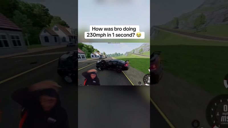 How was bro doing 230mph in 1 second? 😭