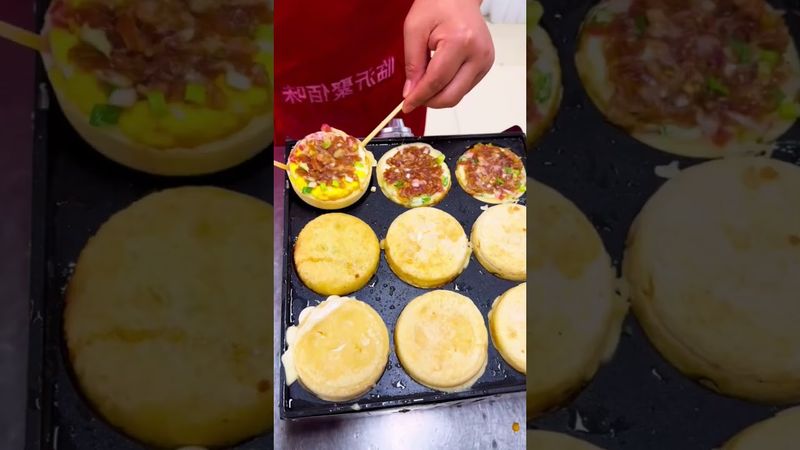 Beautiful street food making in Asia