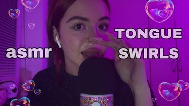 ASMR// IM BACK 🥵// Tongue swirls (wet mouth sounds)