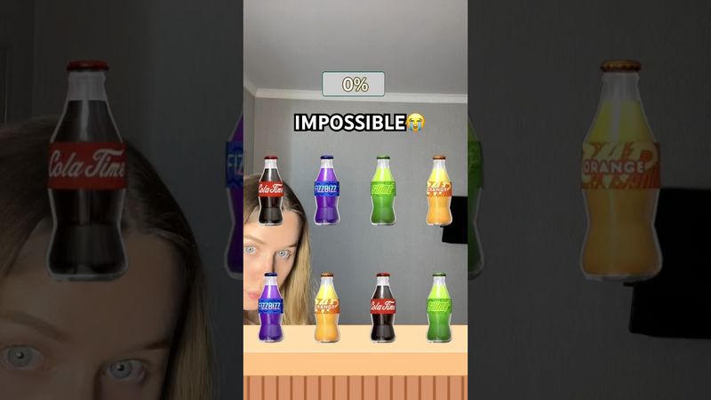 Matching Soda Challenge🥤IMPOSSIBLE😭#shorts