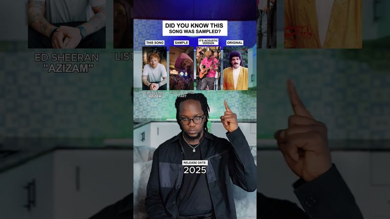 Did You Know This Song Was Sampled? Ed Sheeran "Azizam" #shorts #music #trending #edsheeran #sample