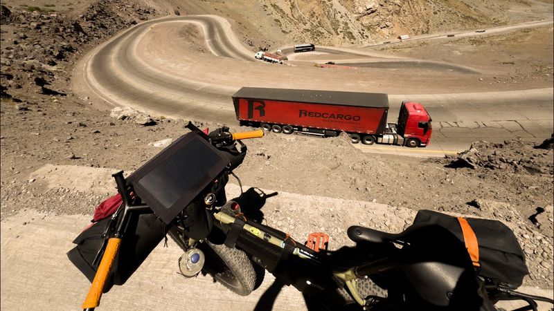 Crossing the Andes from Chile to Argentina | Cycling around the world | Bikepacking South America