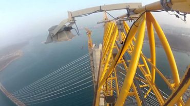 The bridge on the Island Russkiy