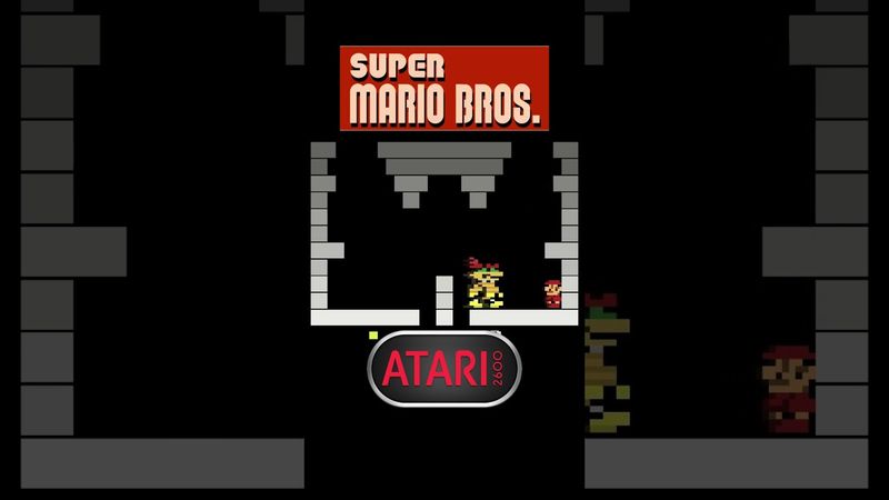 SMB Atari 2600 Boss Battle & Ending #mario #mario #shorts #supermario #mariobros #retrogaming #atari