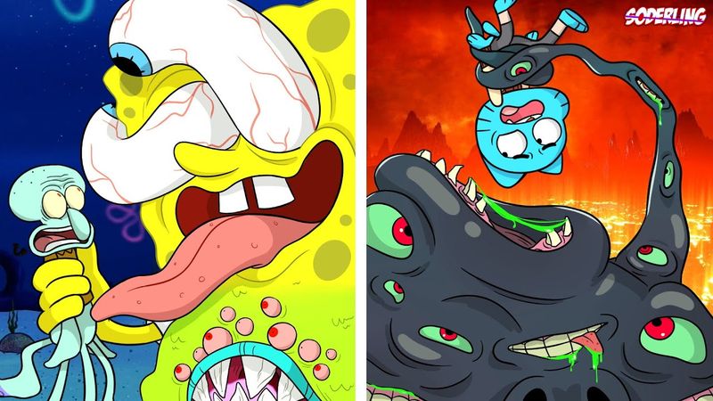 10 Самых Жутких Монстров из Мультсериалов!