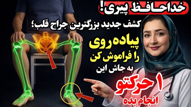 کشف شوکه‌کننده جراح قلب:بعد از ۵۰ سالگی پیاده‌روی نکن،به جاش این ۳ حرکت ساده  بهتر از پیاده‌روی هست