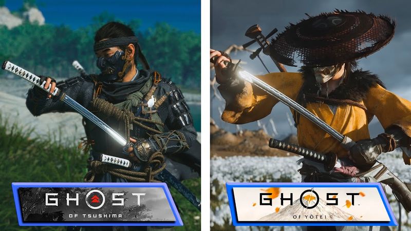 Ghost of Tsushima VS Ghost of Yotei | First Gameplay Graphics Comparison