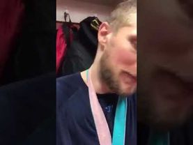 Эксклюзив Российские хоккеисты уже празднуют победу в раздевалке!  на олимпийских играх 2018