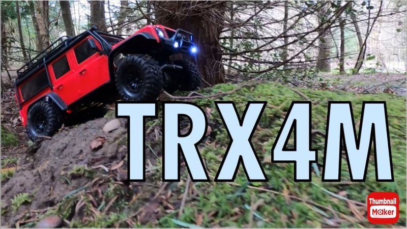 Traxxas Land Rover TRX4M  Trail run FMS SCX24 SCX18