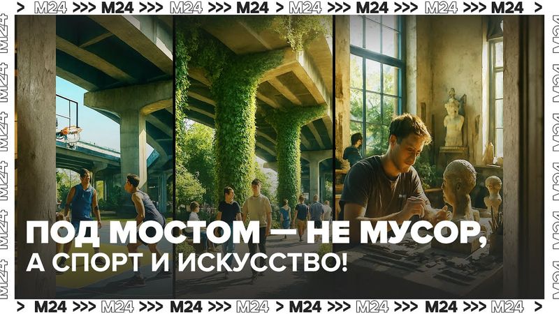 Под мостом — не мусор, а спорт и искусство! | Новые общественные пространства Москвы