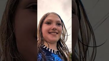 dumping water on each other