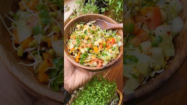 Healthy salad 🥗#microgreens #homegrown