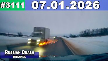 ДТП. Подборка на видеорегистратор за 07.01.2025 Январь 2026