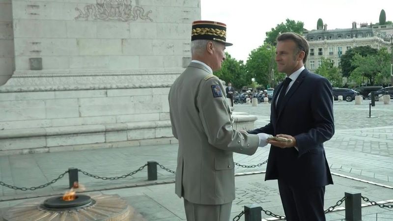Bastille Day: Emmanuel Macron visits Tomb of the Unknown Soldier | AFP