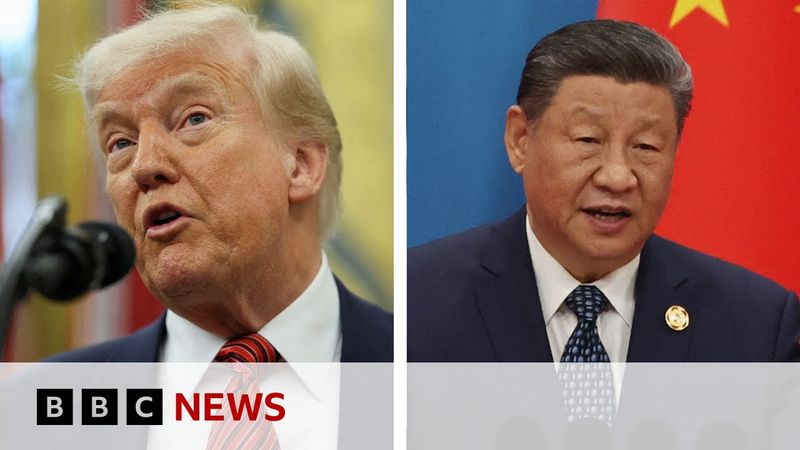 Donald Trump and Xi Jinping hold 90 minute phone call | BBC News