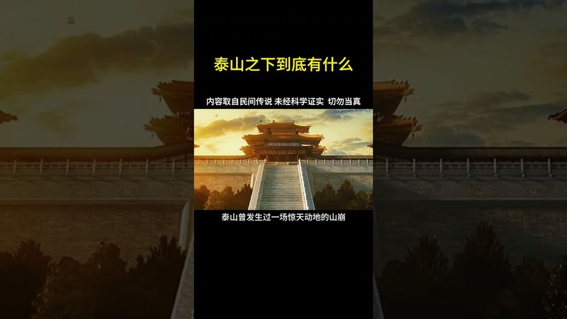 《未解之謎》泰山底下究竟有什麼 #泰山 #正能量 #玄學 #風水 #國學文化 #道教文化 #傳承文化 #神秘學 #詭異事件 #歷史 #考古發現 #未解之謎 #神秘中國