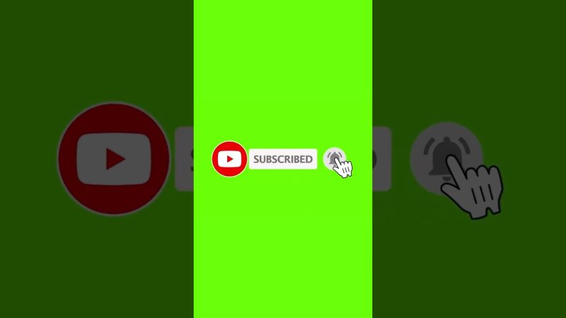 Green Screen Subscribe Button Animation | Green Screen | Button #shorts