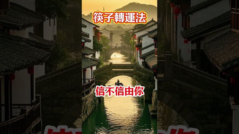 老人家流傳轉運秘法：紅繩綁筷子丟橋上，3秒祛霉氣迎好運！ #運勢 #人生感悟 #生肖