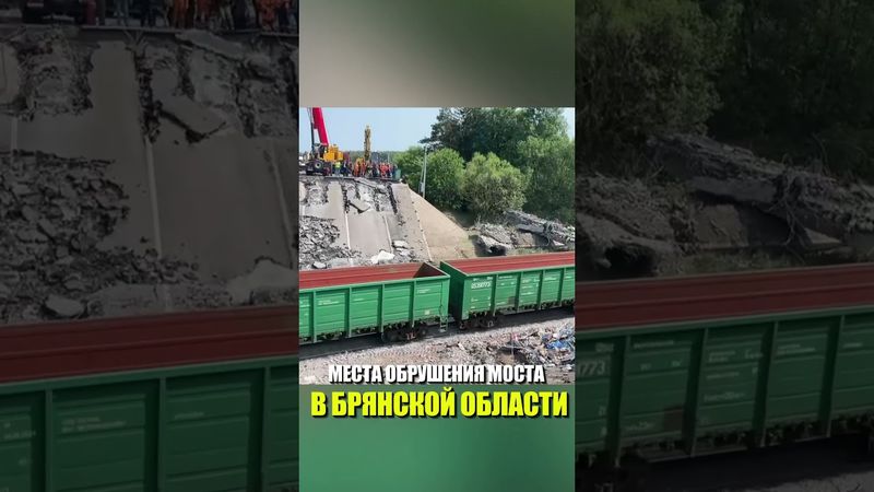 МЕСТА ОБРУШЕНИЯ МОСТА В БРЯНСКОЙ ОБЛАСТИ