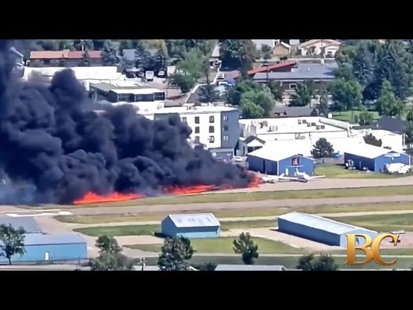 Pilot, 3 passengers walk away from fiery plane crash in Montana