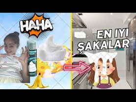 YAPABİLECEĞİNİZ EN İYİ ŞAKALAR!TRAŞ KÖPÜĞÜNDEN PASTA, SAHTE KAKA, KAPIYA BANT YAPIŞTIRMAK.