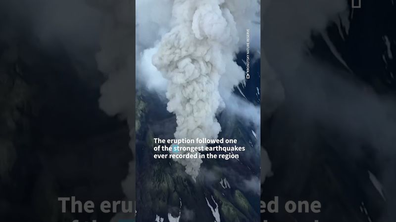 Dormant Russia volcano erupts for first time in 450 years | AFP #shorts