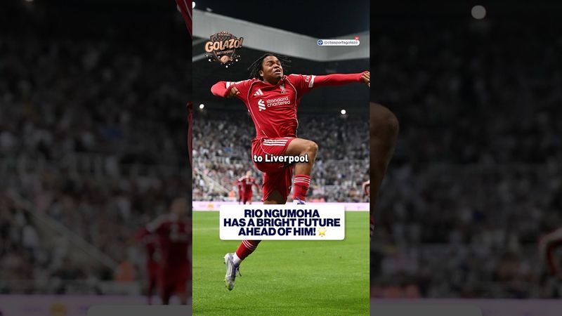 Incredible moment for the 16-year-old 💫 #premierleague #liverpool #RioNgumoha #newcastle