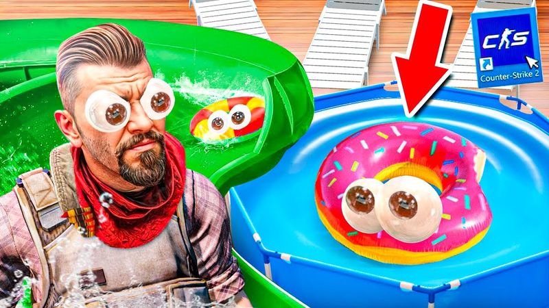НАЙДИ 1 ФЕЙК ПРЕДМЕТ В АКВАПАРКЕ В CS2! Только ЧИТЕР Найдет ТЕБЯ! УГАРНЫЕ ПРОПХАНТ ПРЯТКИ В КС2