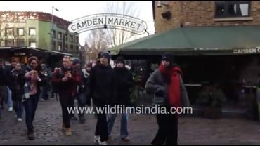 London's Famous Camden Market: Viral chocolate covered strawberries and Colourful Umbrellas