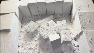 56 Fresh Blocks Crush ASMR 💕 Crunchy Soft Fresh Gym Chalk Crushing ASMR Oddlysatisfying Sleepaid