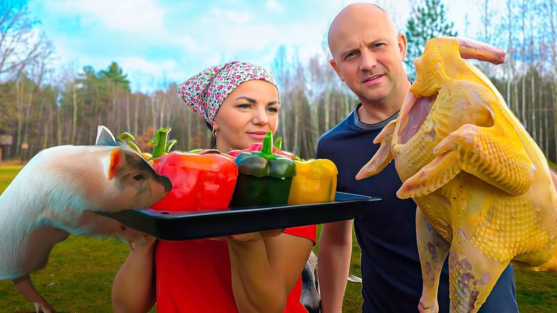 Жизнь наполненная радостью и печалью. Пополнение и потери в хозяйстве. Осеннее блюдо с огорода.