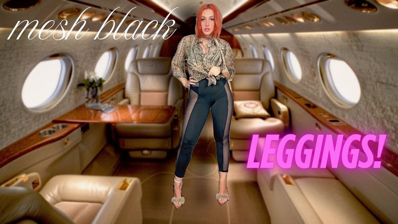 Mesh Leggings 🤩 and Gold Heels! Fashion show with Alexis! 😍