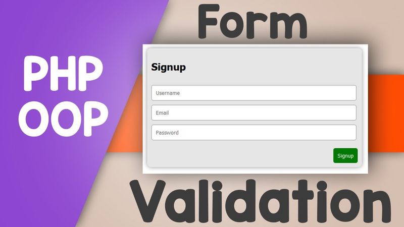 Simple signup form validation using Object Oriented PHP + source code | Quick Programming Tutorial