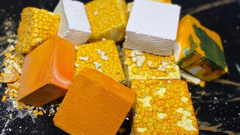 Buttery soft Plain reforms with Crunchy Dyed yellow and Pasted Blocks Amazing 🤩Extended Pebbles Play