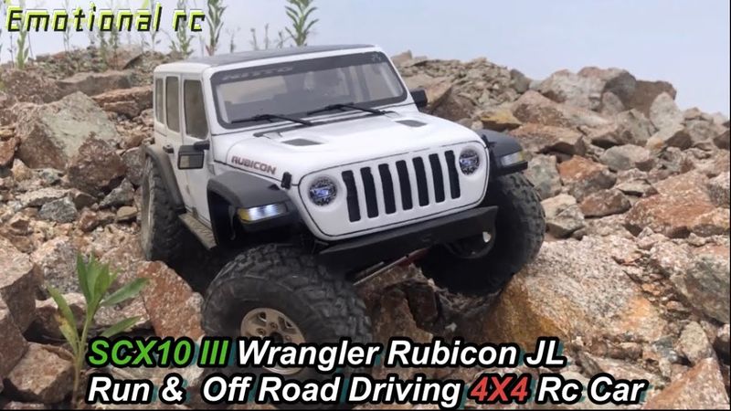 Axial SCX10 III Jeep Wrangler Rubicon AXE 2700KV Just run Off road & Bash 3s Lipo 4X4 Rc car