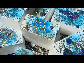 Touch of Blue on Fresh Chalk