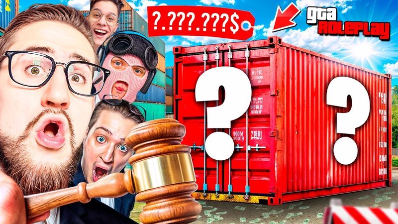 ШОУ - АУКЦИОН за КОНТЕЙНЕРЫ! ОН ПОСТАВИЛ ПОСЛЕДНИЕ ДЕНЬГИ и ВЫБИЛ ЭТО! УГАРНЫЕ ТОРГИ! (GTA 5 RP)
