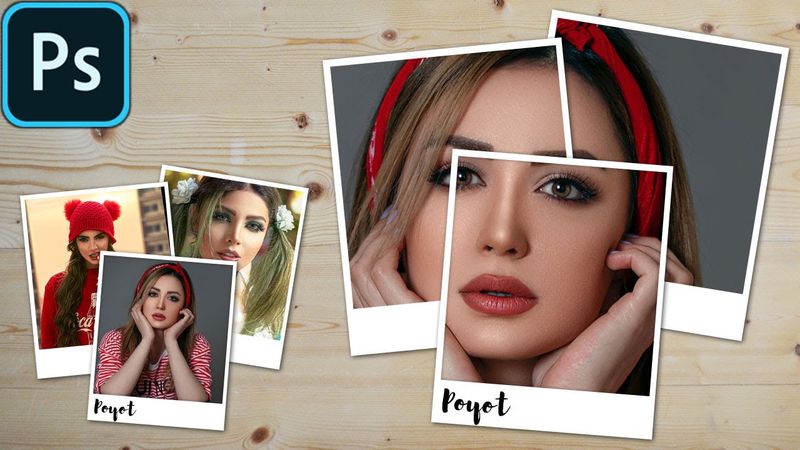 پروژه ایجاد عکس پولاراید در فتوشاپ