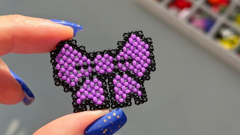 How to make a beaded bow. DIY 🎀