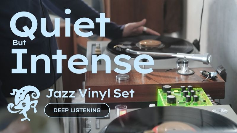 Quiet but Intense Jazz Vinyl Set // for Deep Listening [45 min / 4K]