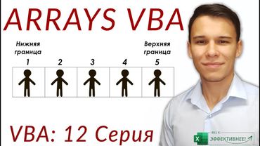 Arrays VBA - Одна переменная для множества значений! - (Серия VBA 12)