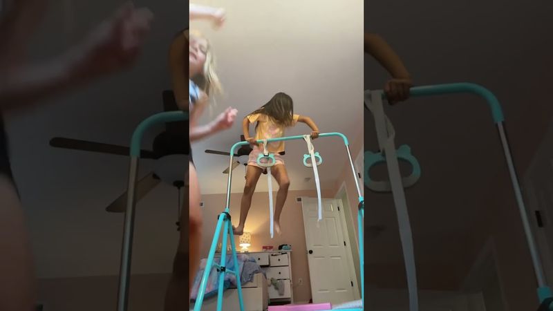 We are doing gymnastics ￼