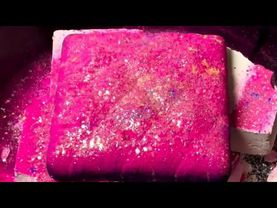 Quilted Pillow with Pink Pigment & Fresh Chalk