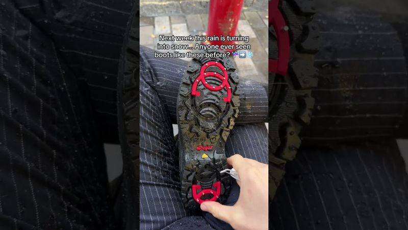 They’re also waterproof so this rain that is going on today was useful! #rain #snow #winter