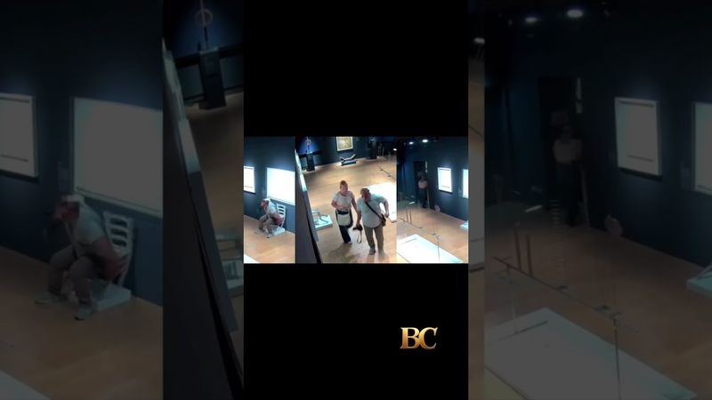 Tourists break crystal-covered chair at Italian museum