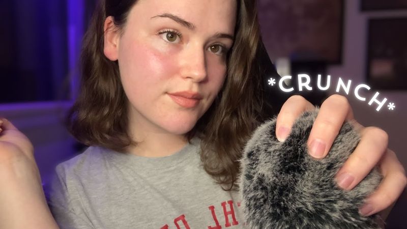 ASMR Fluffy Mic Scratching with a CRUNCHY Twist