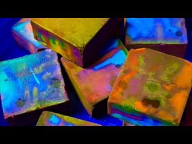 Floury Multicolored Dyed Fresh Chalk